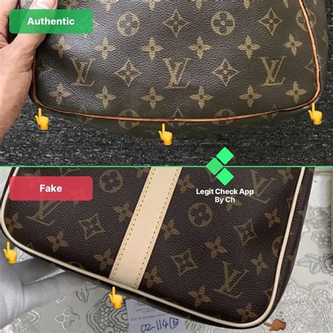 how can you tell a real louis vuitton from fake|check by ch louis vuitton.